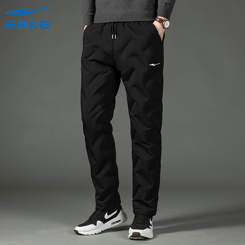 一条轻松御寒👖【鸿星尔克冬季休闲运动羽绒裤】📣国货之光🔥正品保证 品牌直发❗不挑腿型👍穿一条羽绒裤=秋裤+打底裤+普通裤子❤厚重冬天也能穿出时尚感！