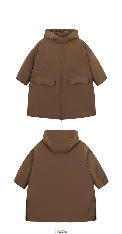 jnby   24年冬款  超长款羽绒服  1OAC10550 商品图13