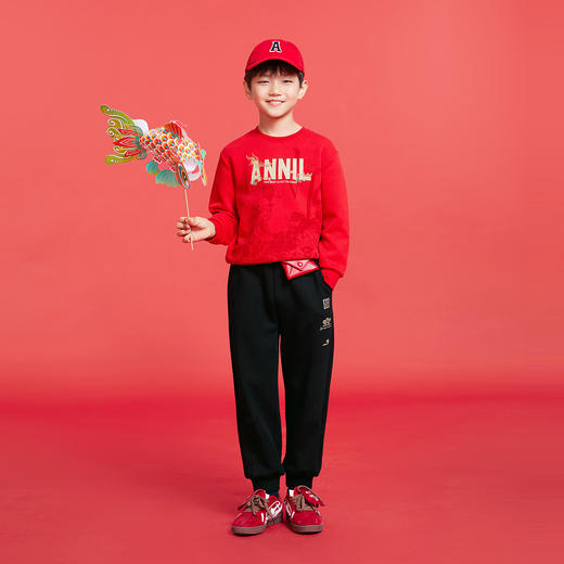 男童全腰针织单裤春季新款安奈儿童装实体店同款AB516507 商品图3