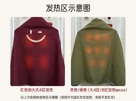 过冬神器电热暖身MERF云裳披毯 | 可披·可盖·可水洗、多档温度可调、舒适温暖 商品图9