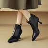 【预售5天】法式尖头细高跟显瘦靴修腿型显瘦气质款短靴里外头层时尚百搭女靴NDXC&6782 商品缩略图1