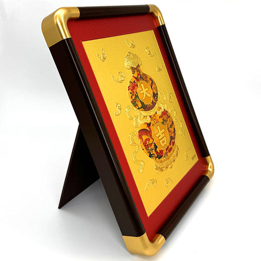 《大吉福》金版画  可作摆件挂件 带礼盒 商品图5