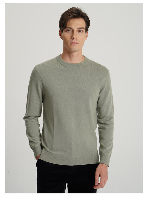 callisto“绒”系列浅绿山羊绒长袖毛衣 商品图2