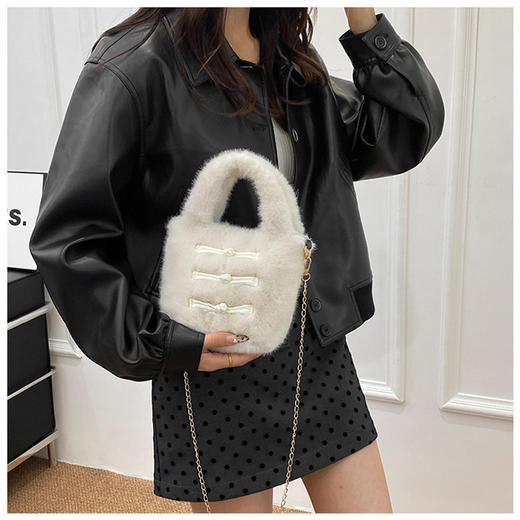 售完不补【敦煌盘扣毛绒包包】敦煌文艺毛绒包秋冬毛绒单肩斜挎随身小包包收纳包 商品图3