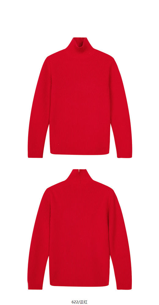 jnby   24年冬款  长袖套头羊绒衫  1OA312940 商品图9