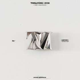 启世录TIWILLTANG“棱域禁置”立体雕刻多彩金属符号胸针