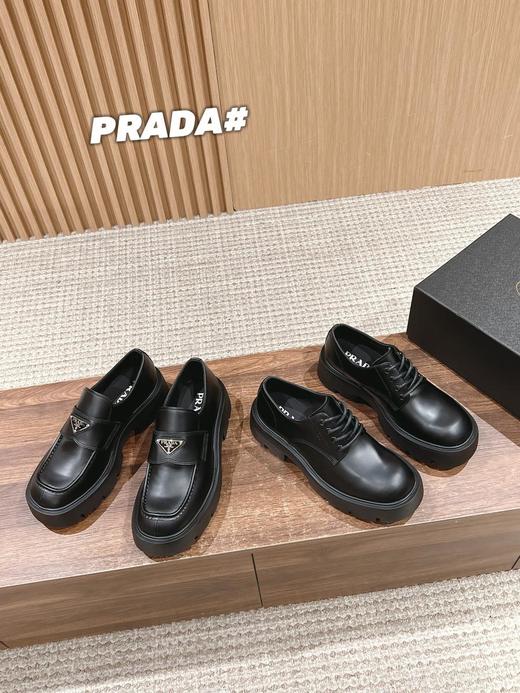 普拉达厚底三角牌复古乐福鞋限男款（HC） 商品图0