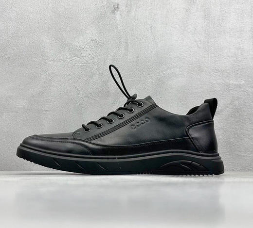 ECCO真皮男士板鞋休闲鞋 商品图1