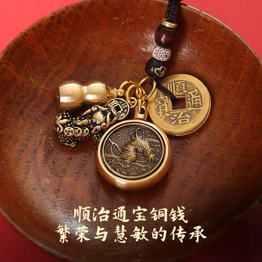 【灵机生活馆】慧福十二生肖专属挂饰 咬金貔貅钥匙扣挂件 商品图1