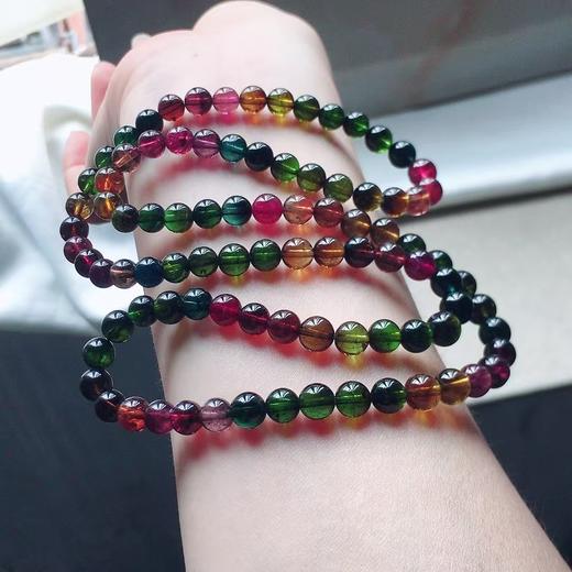 6mm-7mm多圈老矿碧玺手串 商品图1