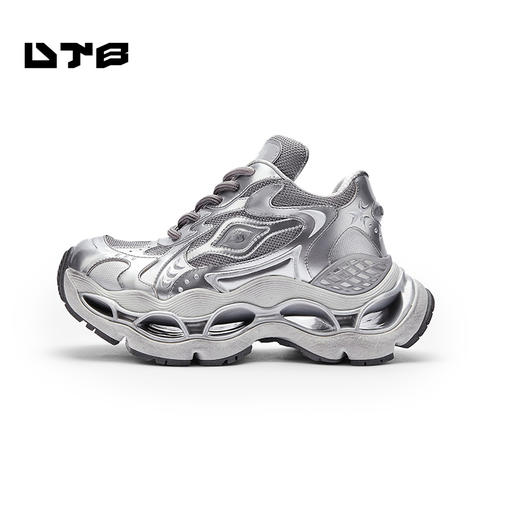 UTB先知者系列男女同款厚底老爹鞋新款潮流运动鞋 星际银 商品图1