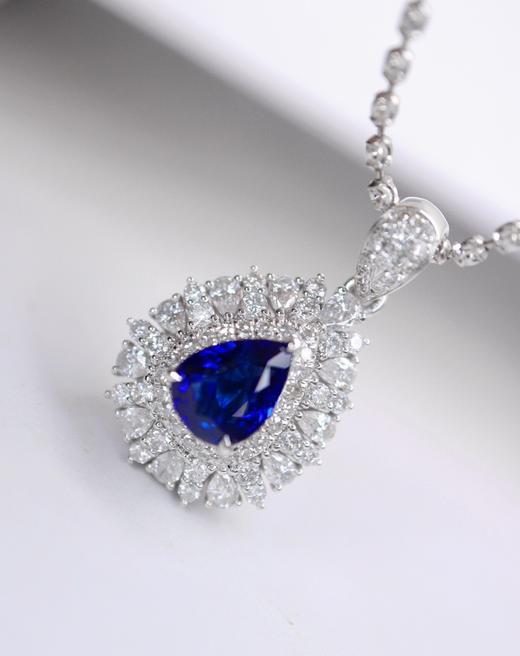 1.3ct刻面蓝宝石吊坠 商品图1