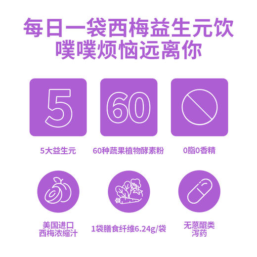 【嗯嗯通畅】Minayo美那有西梅饮5种益生元 15袋/箱【溯源专场】★ 商品图1