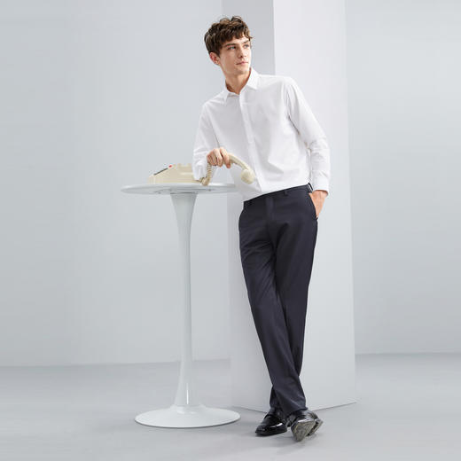 【犀牛褶免烫】柒牌西裤男士秋季新款商务休闲易打理直筒长裤125H70090 商品图3