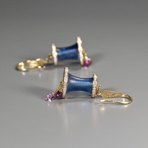 汉代琉璃耳珰“琳琅”时尚耳环 商品图5