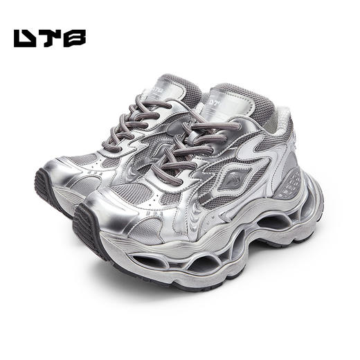 UTB先知者系列男女同款厚底老爹鞋新款潮流运动鞋 星际银 商品图0