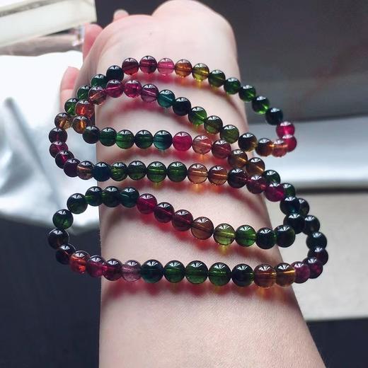 6mm-7mm多圈老矿碧玺手串 商品图2