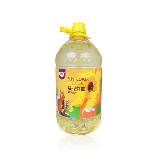 洛南县 雨鹤压榨一级食用油葵花籽油5升 商品图0