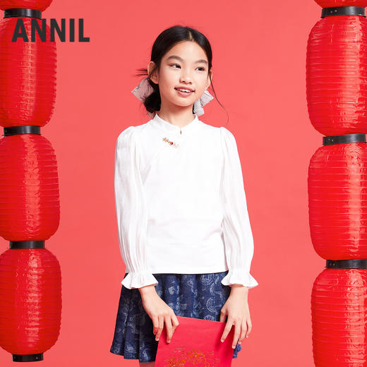 女童长袖上衣春季新款安奈儿童装实体店同款AG511565 商品图0