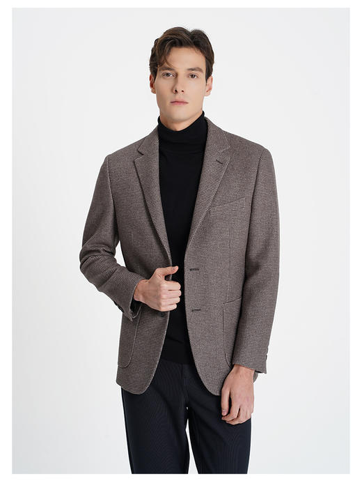 callisto咖啡色绵羊毛混纺便西 商品图2