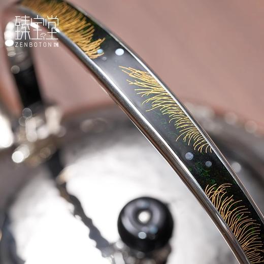 臻宝堂银壶999纯银烧水壶纯手工浮雕双兔煮茶壶足银茶壶家用茶具富贵双兔壶1400ml 商品图3