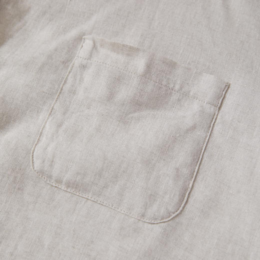 ROMI STUDIO“游弋自然”120G100%雨露麻砂洗洗水肌理衬衣24SST1056 商品图2