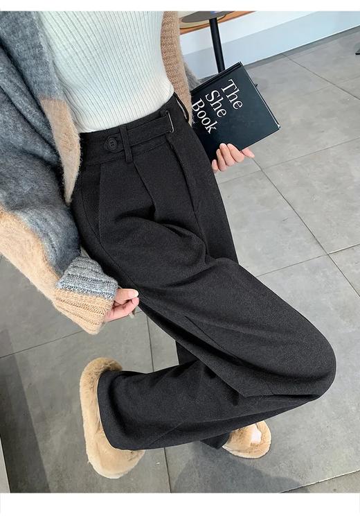 冬天的第一条神裤 🔺【纸片人穿搭 毛呢西装裤】怕冷星人闭眼入 显高显瘦显腿长 商品图3