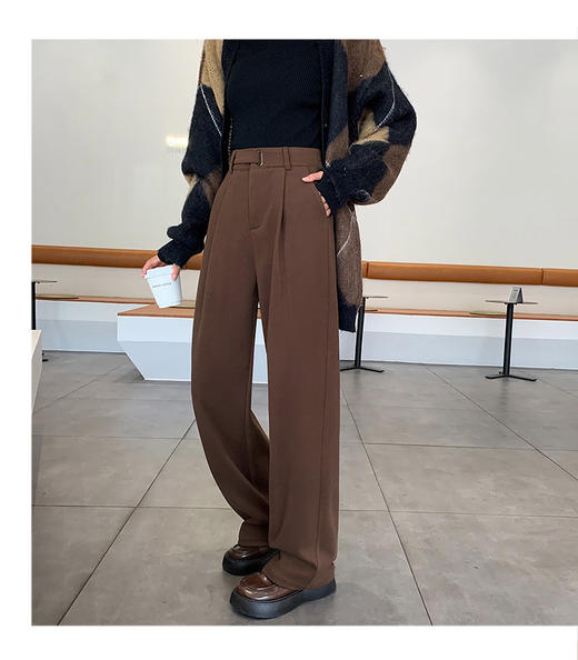 冬天的第一条神裤 🔺【纸片人穿搭 毛呢西装裤】怕冷星人闭眼入 显高显瘦显腿长 商品图6
