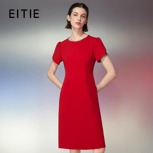 EITIE爱特爱夏季新款气质优雅晚礼服女连衣裙7777403 商品图0