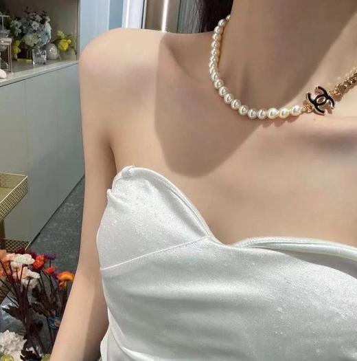 香奈儿24春夏最新款黑c半链珍珠项圈（XTY） 商品图3