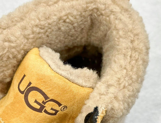 油叽叽男士羊羔毛雪地靴马丁靴 商品图3