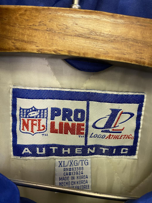 90年代 Vintage LOGO ATHLETIC NFL 美国职业橄榄球大联盟 韩国制 棉服 夹棉外套_CTJK(XL) 商品图1