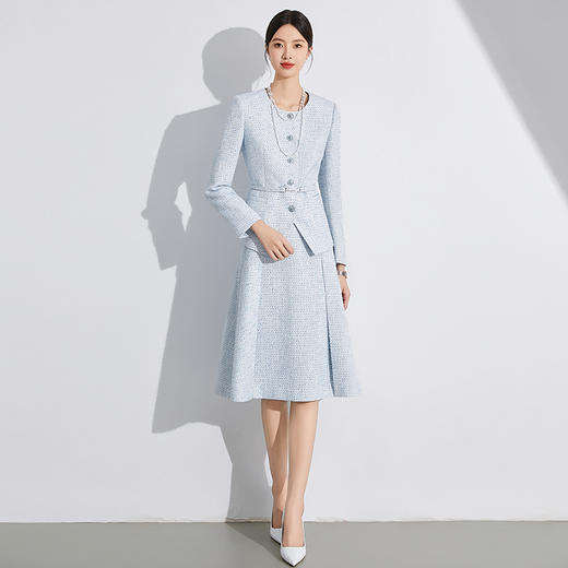 编织花呢收腰小香风套装微胖高级感短外套 商品图6