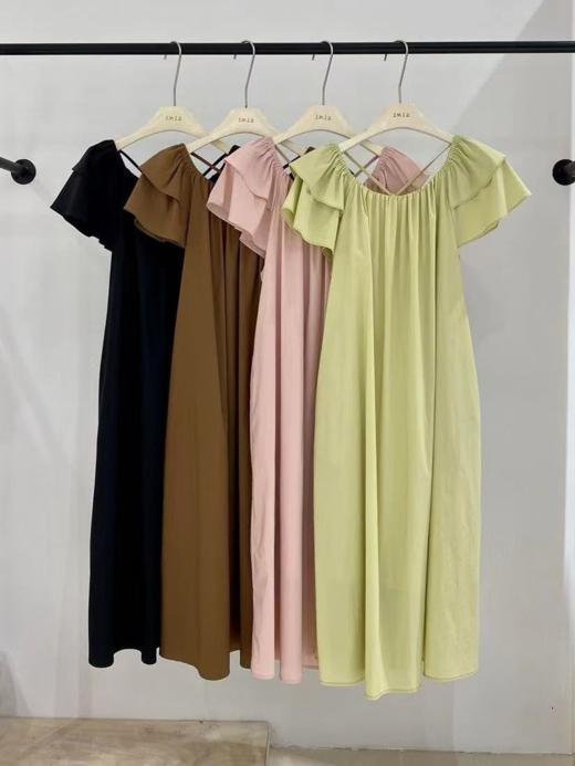 【直播专供】ENJOY夏季荷叶袖韩版连衣裙 150900531 商品图0