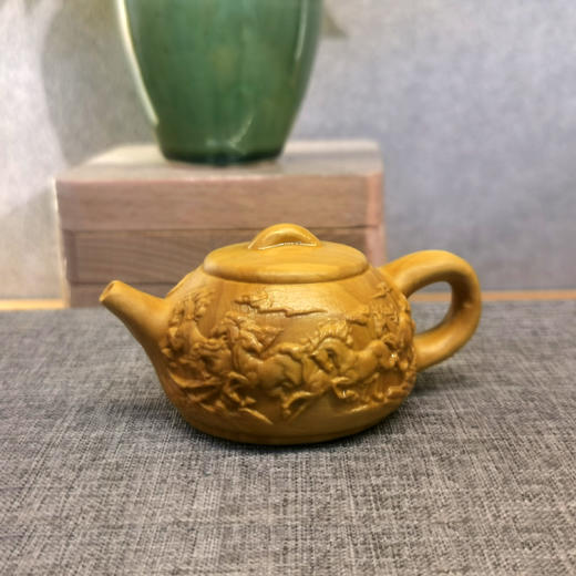 八骏把把壶°黄杨 商品图0