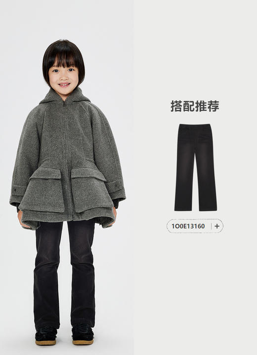 jnby   24年冬款  中长款呢大衣  1OA811110 商品图3