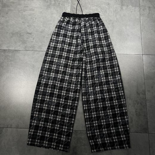 B加绒黑白格子休闲裤 冬季 091174620675 商品图2