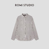 ROMI STUDIO “风雅至上” 100%亚麻洗水柔感条纹拼接衬衣 24SSF142 商品缩略图0
