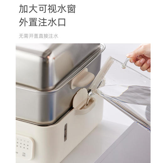 【自营】 Glasslock 不锈钢电蒸锅 大尺寸 10大定制菜单 预约保温 304不锈钢 15L锅体容量 商品图1