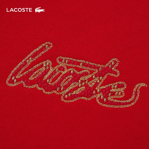 Lacoste福蛇新春系列女装新款时尚拉链连帽卫衣SF5442-98 商品图5