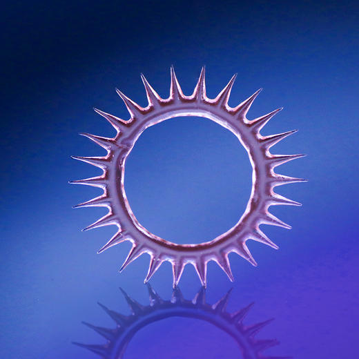 谜姬 羊眼圈情趣套环锁精环肉刺刺激 狼牙仿真玩具成人情趣男用辅助道具 粉色款 商品图4