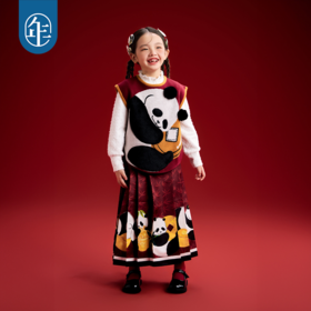 年衣儿童套头针织马甲秋冬新款女童婴儿坎肩男宝马夹背心抱富针织马甲