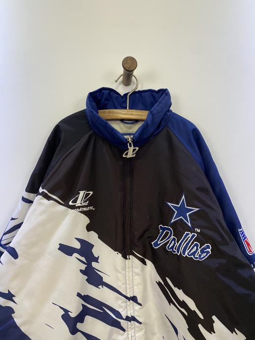 90年代 Vintage LOGO ATHLETIC NFL 美国职业橄榄球大联盟 韩国制 棉服 夹棉外套_CTJK(XL) 商品图2