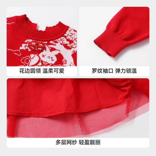 女童长袖连衣裙春季新款安奈儿童装实体店同款XG513509 商品图4