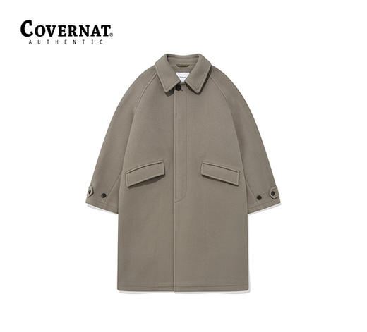 Covernat冬季新品羊毛巴尔马坎大衣毛呢长外套CO2304CT05 商品图1