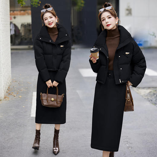 冬季新款，时尚潮流高端大气上档次两件套白鸭绒羽绒服HR-BBL23018 商品图3