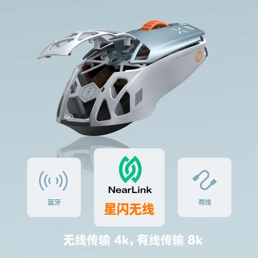 魅族 PΛNDΛER × IQUNIX 超轻量合金电竞鼠标·独角兽 商品图3