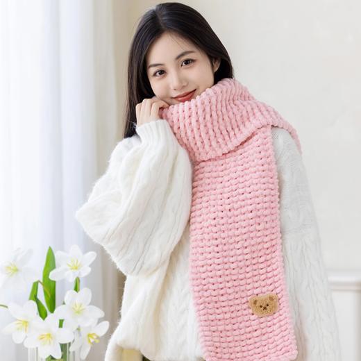 苏苏姐家胖胖云新手围巾手工diy编织钩针毛线团自制围巾材料包冬预 商品图3