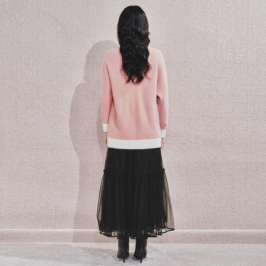 法式复古浪漫感半裙2024秋冬网纱塔裙女 商品图3