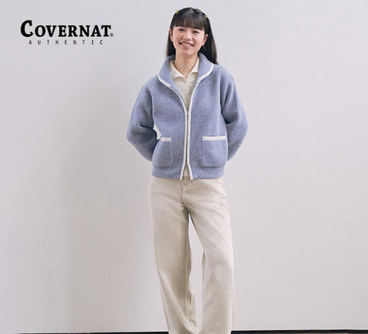 Covernat冬季新品女士拉链开衫毛衣CO2304KT82 商品图1
